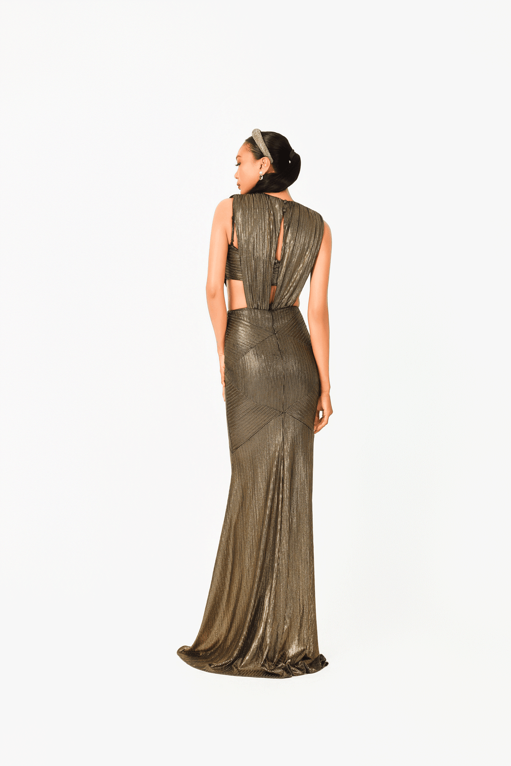 Sleeveless Half Mermaid Evening Dress