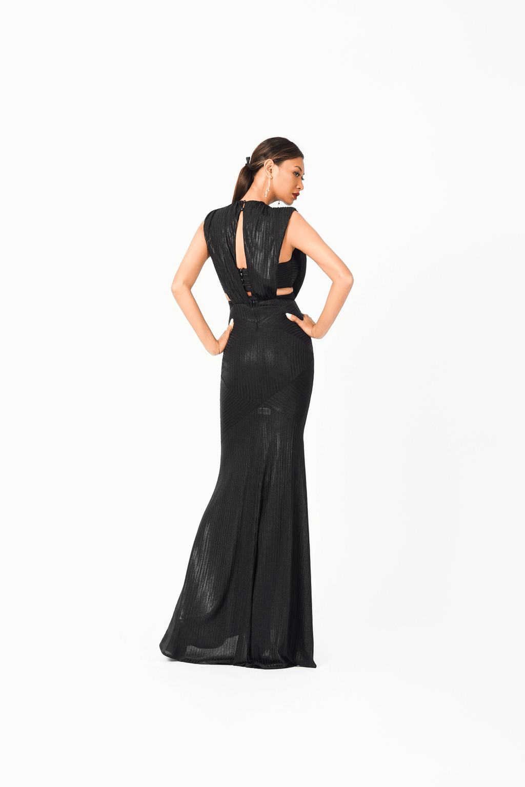Sleeveless Half Mermaid Evening Dress