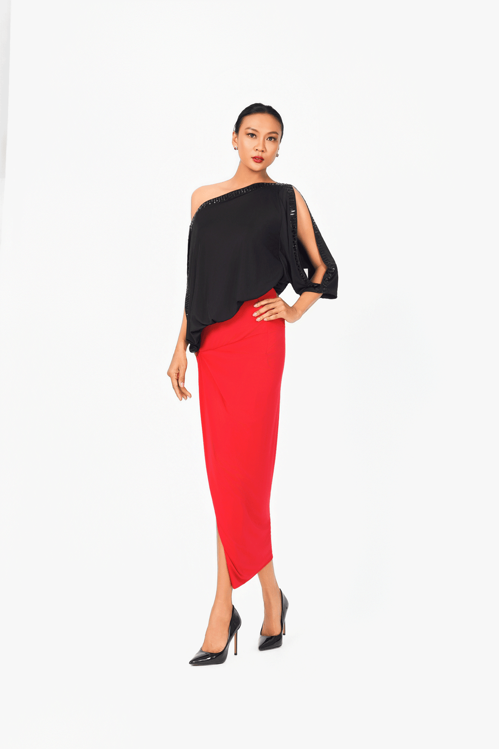 Crystal Edge Long Skirt