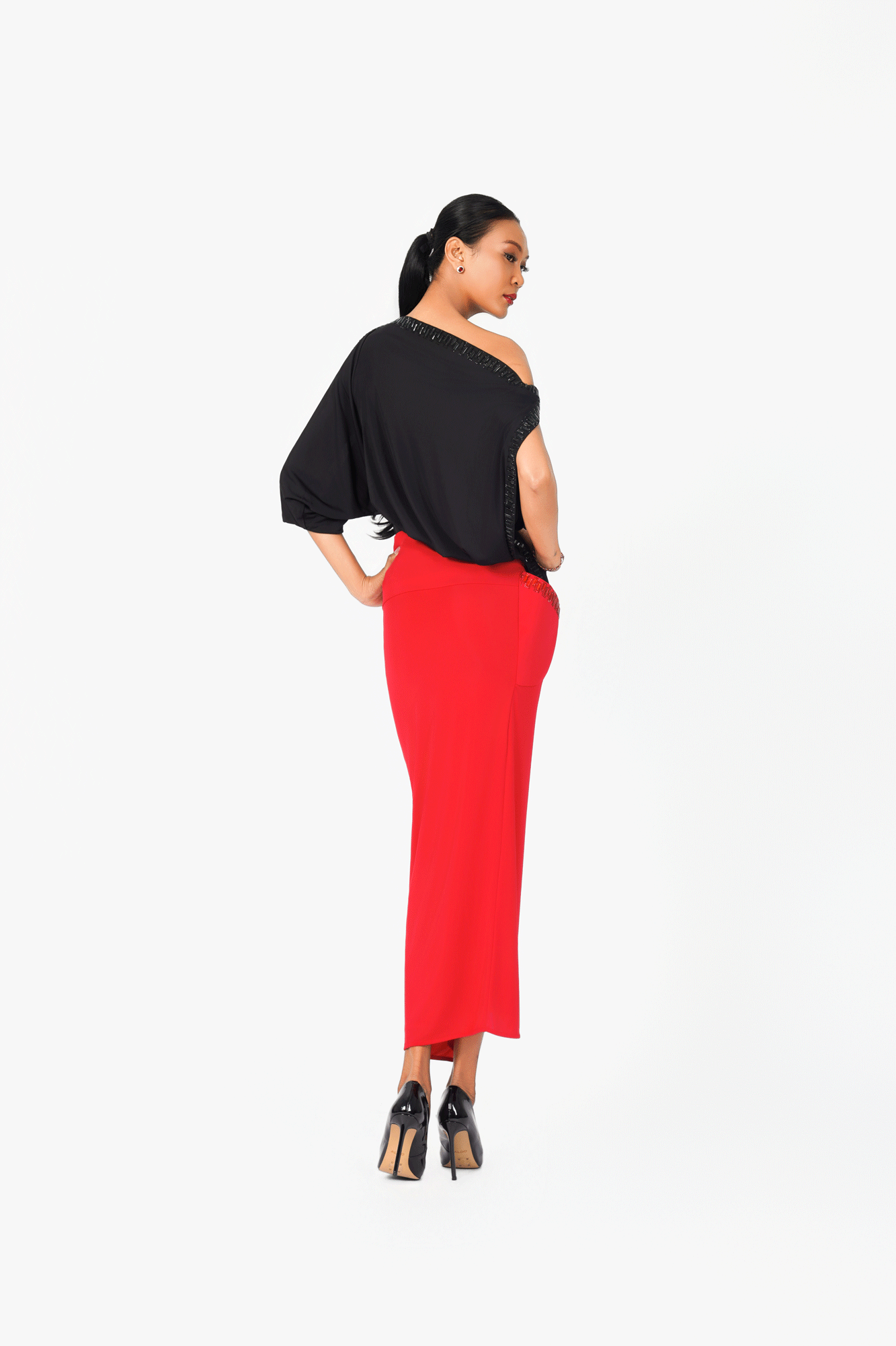 Crystal Edge Long Skirt