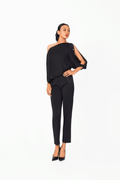 Boat Neck Crystal Edge Top