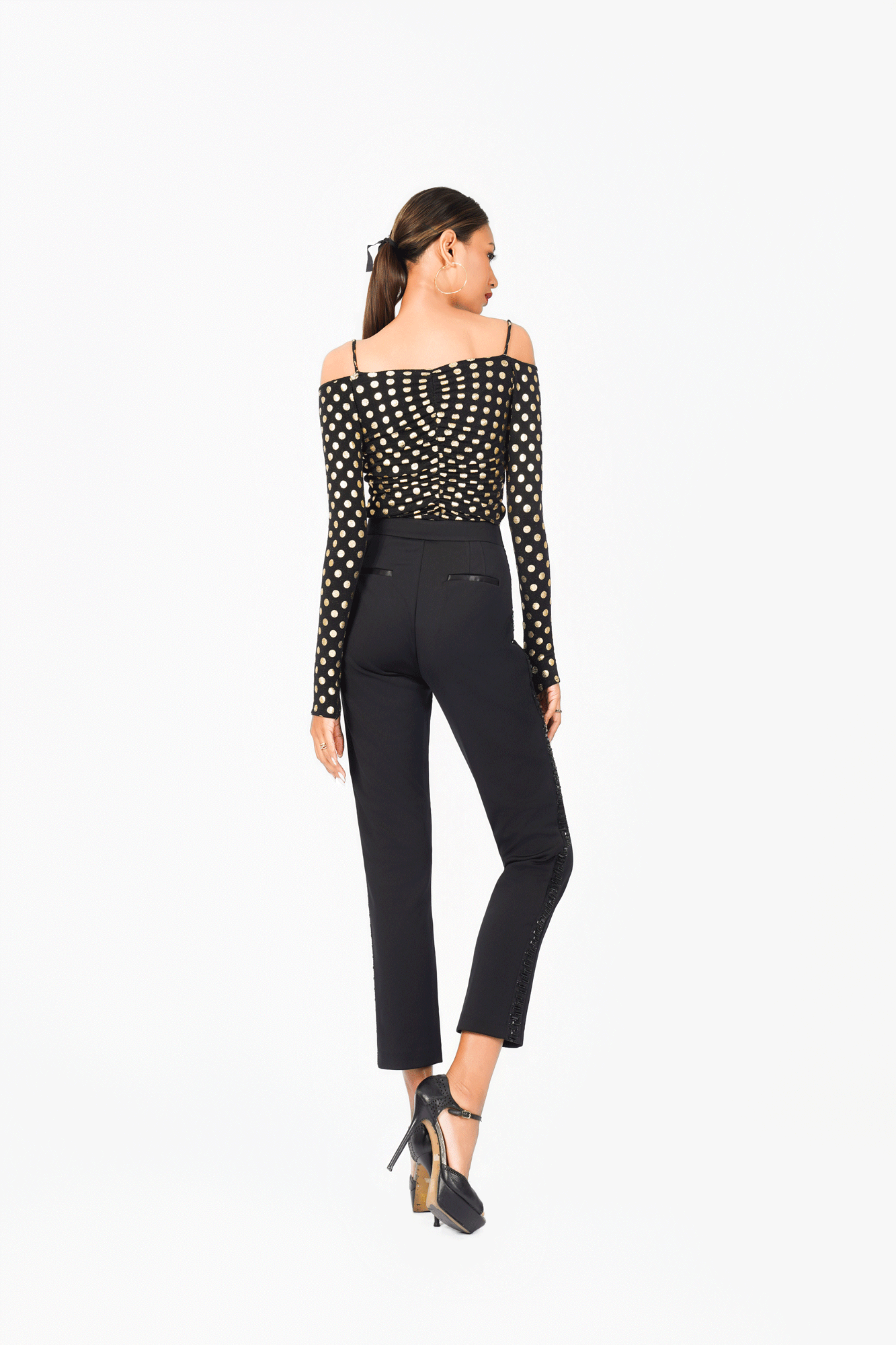 Off-Shoulder Buckle Top