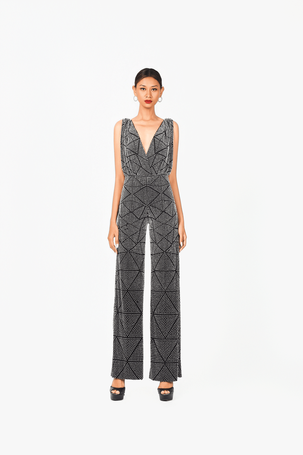 Deep-V Hot Fixed Jumpsuit