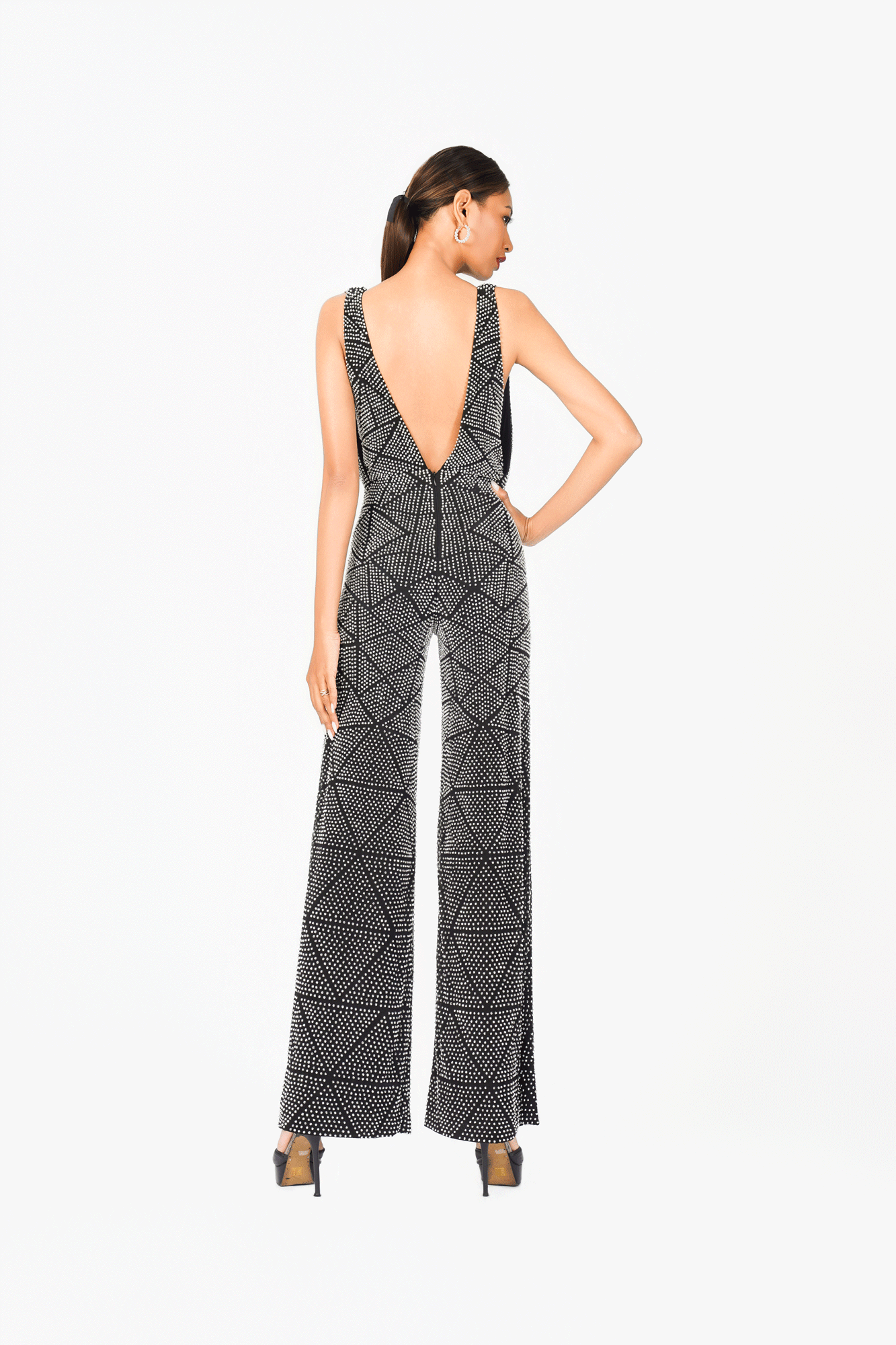 Deep-V Hot Fixed Jumpsuit