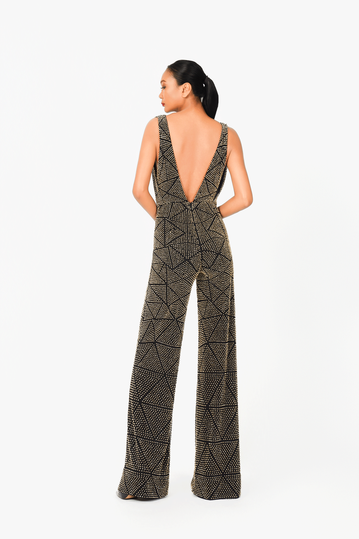 Deep-V Hot Fixed Jumpsuit