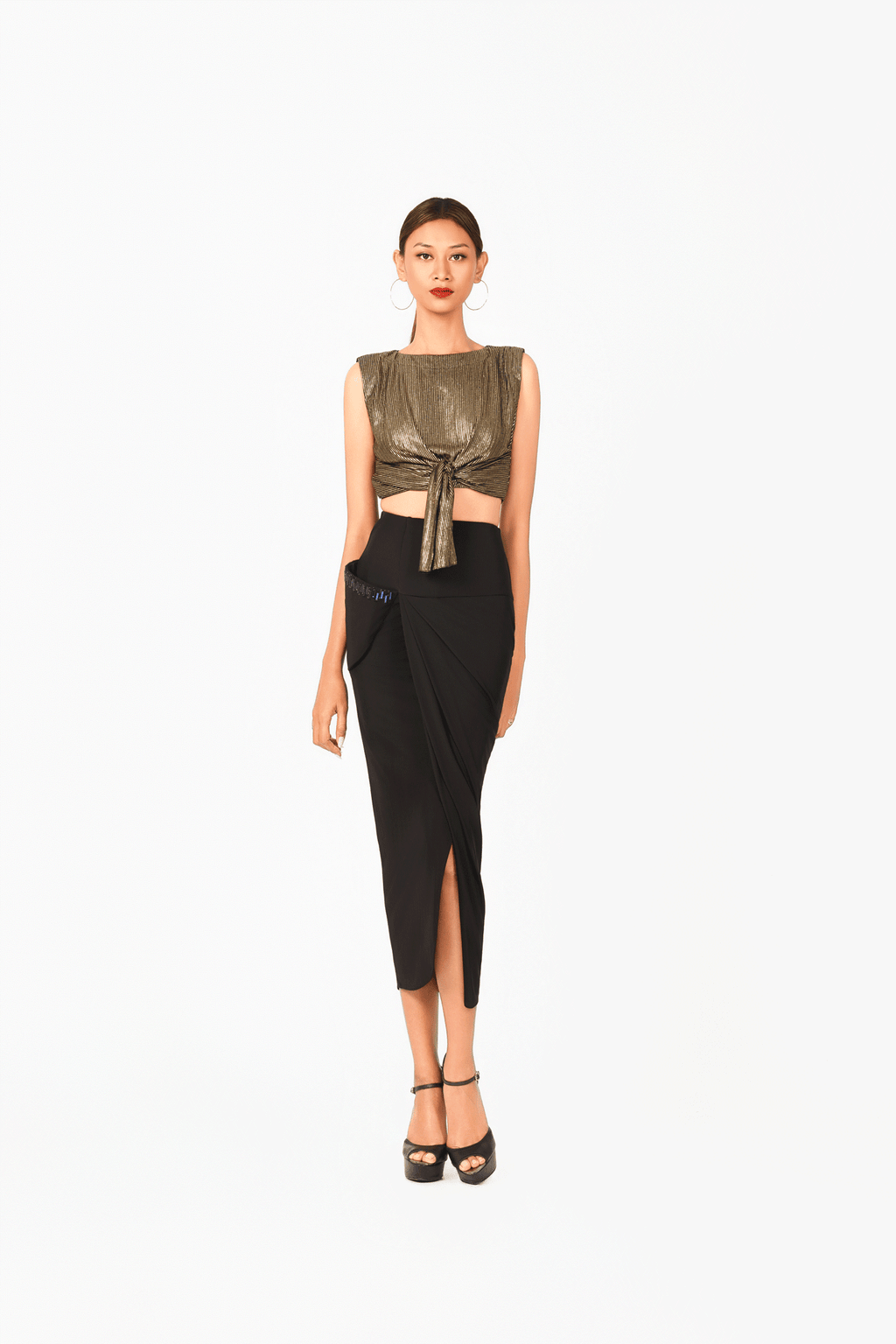 Sleeveless Bow Top