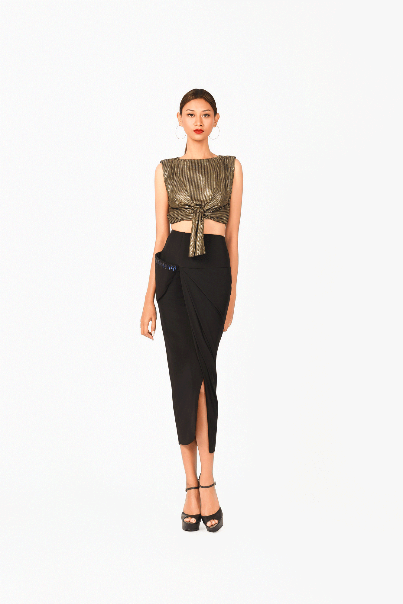 Sleeveless Bow Top
