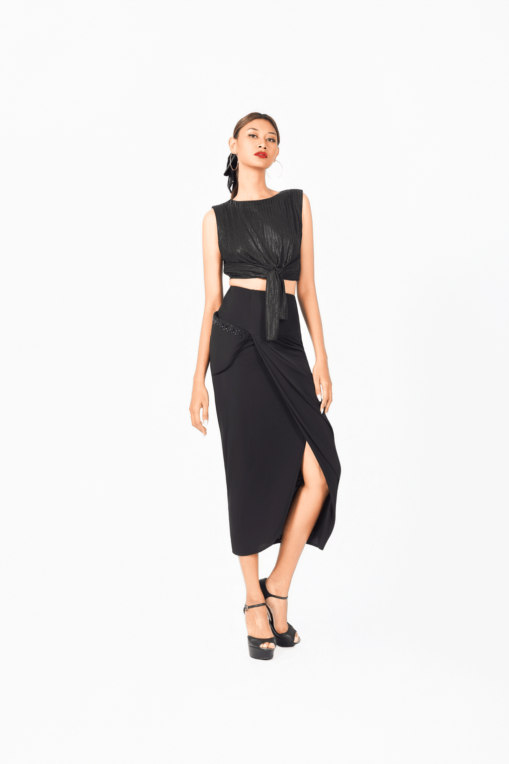 Sleeveless Bow Top