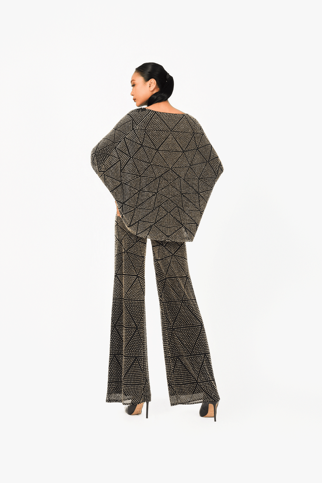 Bat Wing Sleeves Hot Fixed Top