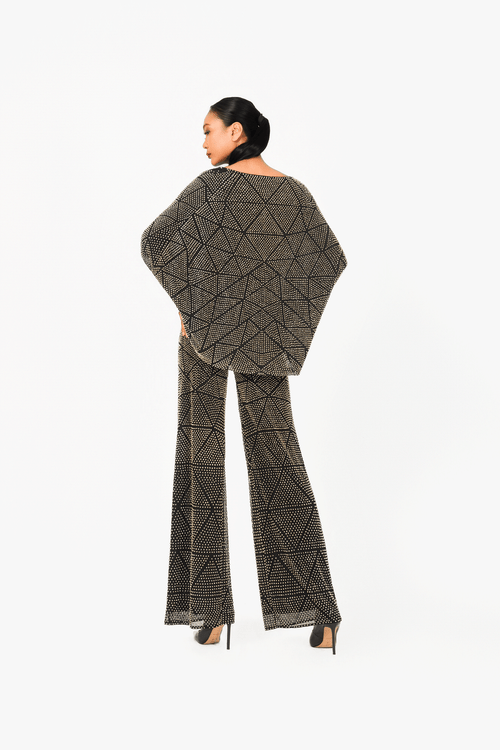 Bat Wing Sleeves Hot Fixed Top