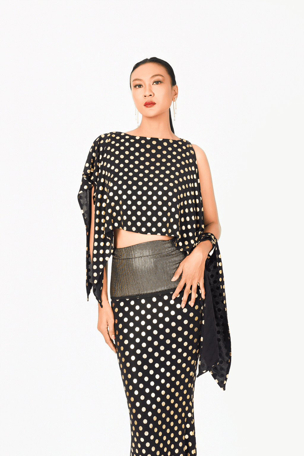 Asymmetric Boat Neck Top