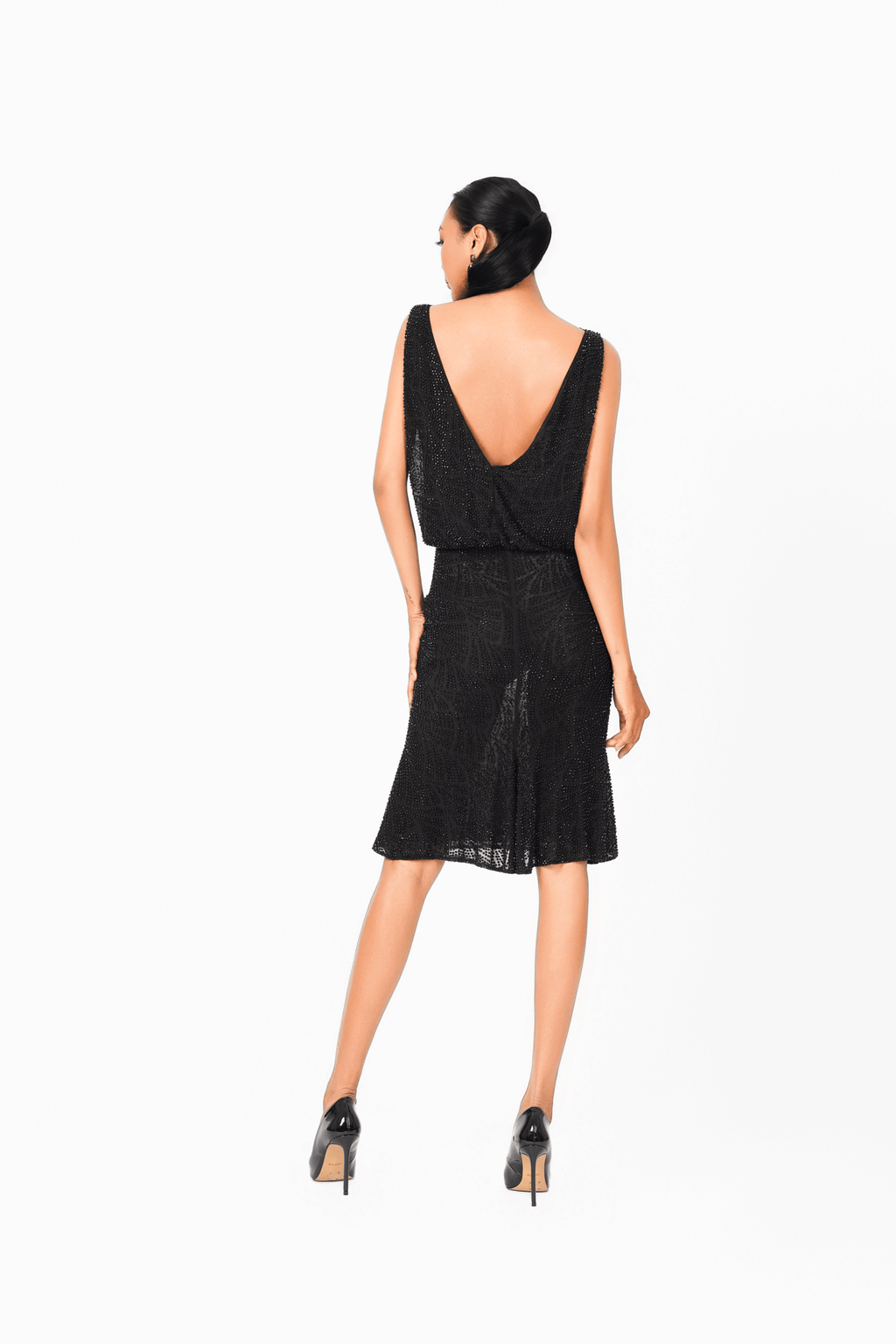 Sleeveless Hot Fixed Cocktail Dress