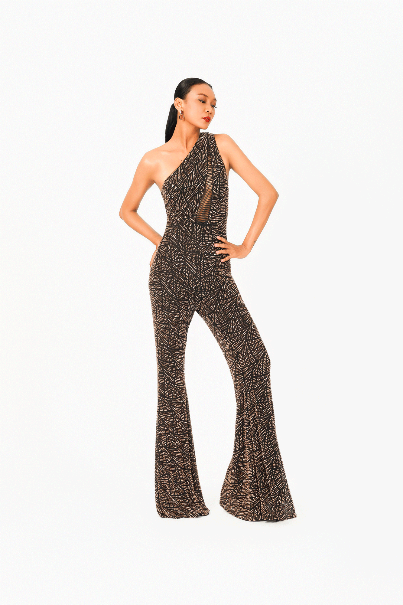 Asymmetric Hot Fixed Jumpsuit