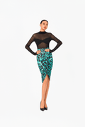 Long Sleeves Open Back Bodysuit