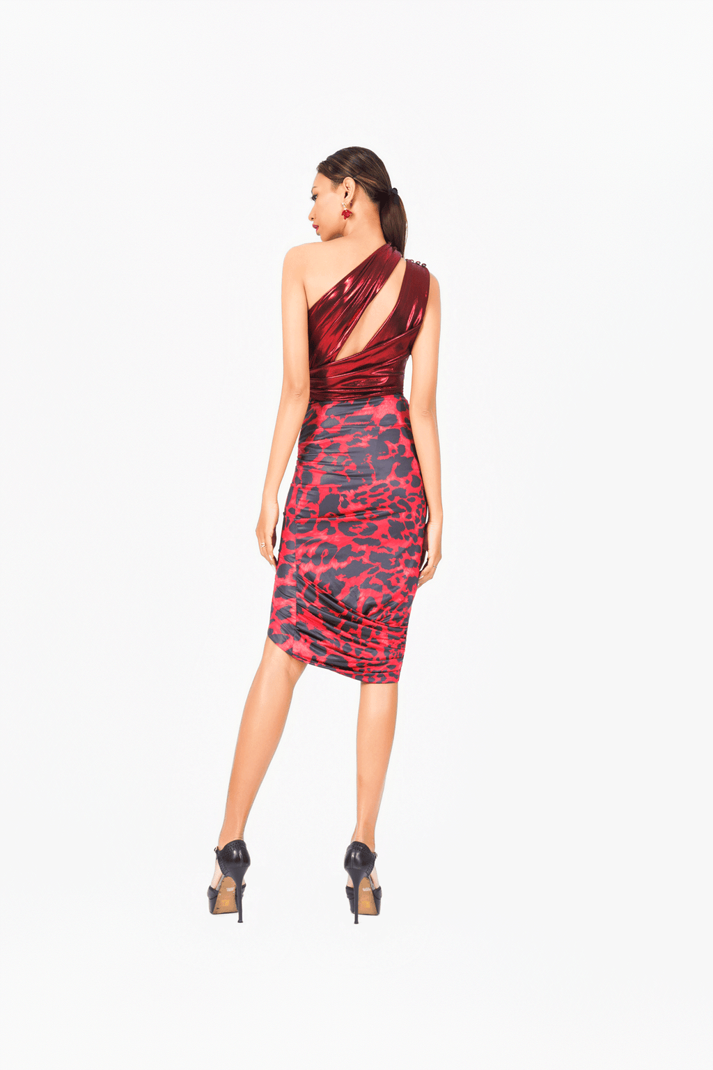 Asymmetric Sleeveless Bodysuit