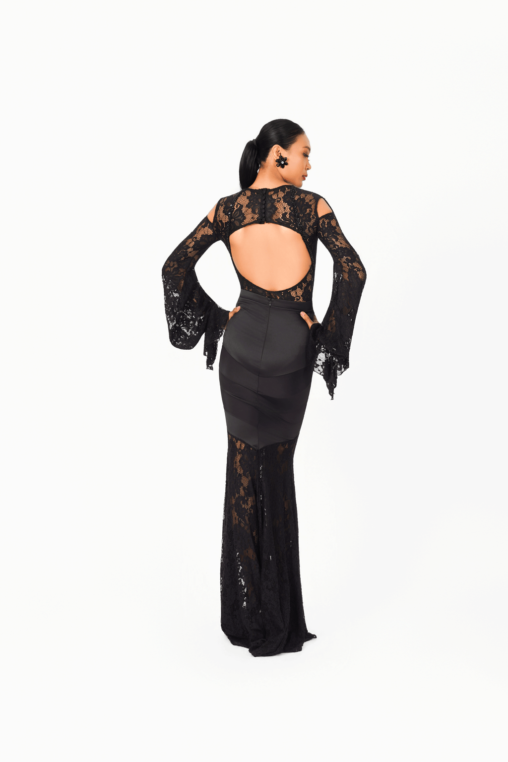 Lace Half-Mermaid Long Skirt