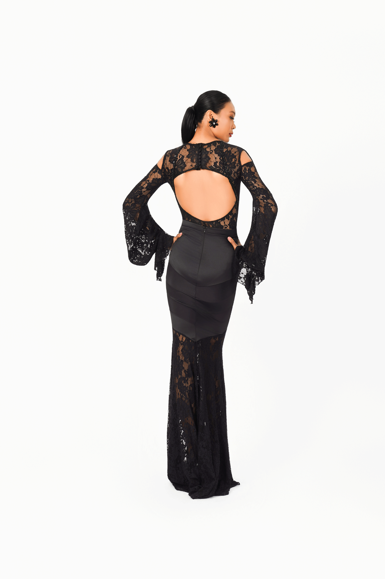 Lace Half-Mermaid Long Skirt