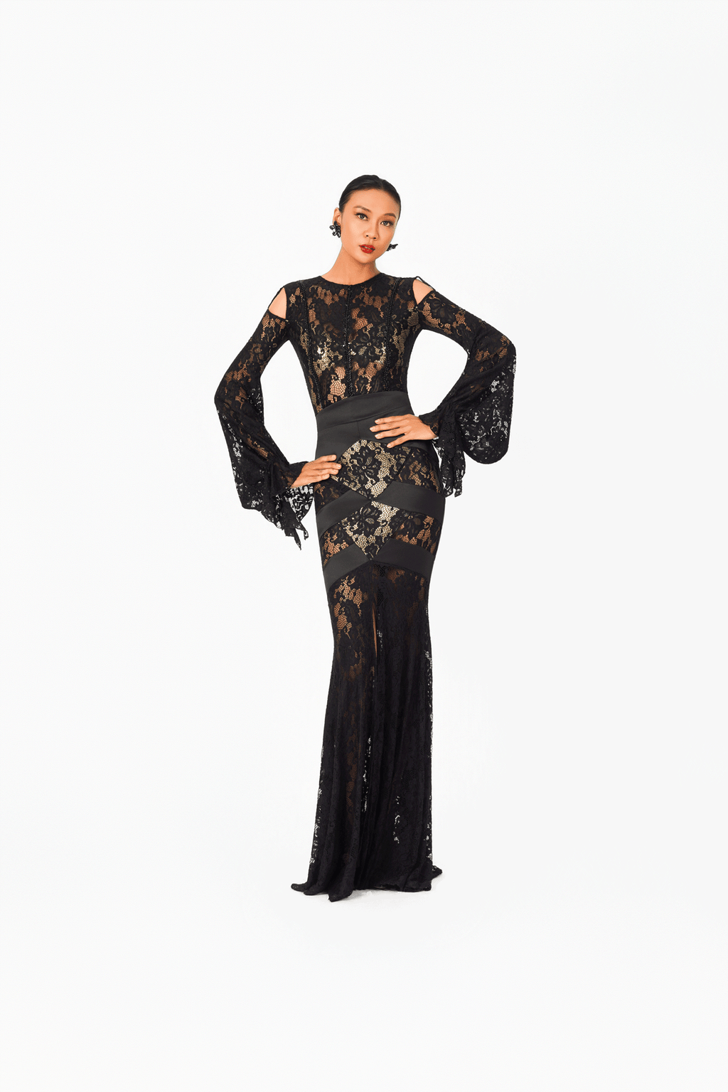Lace Half-Mermaid Long Skirt
