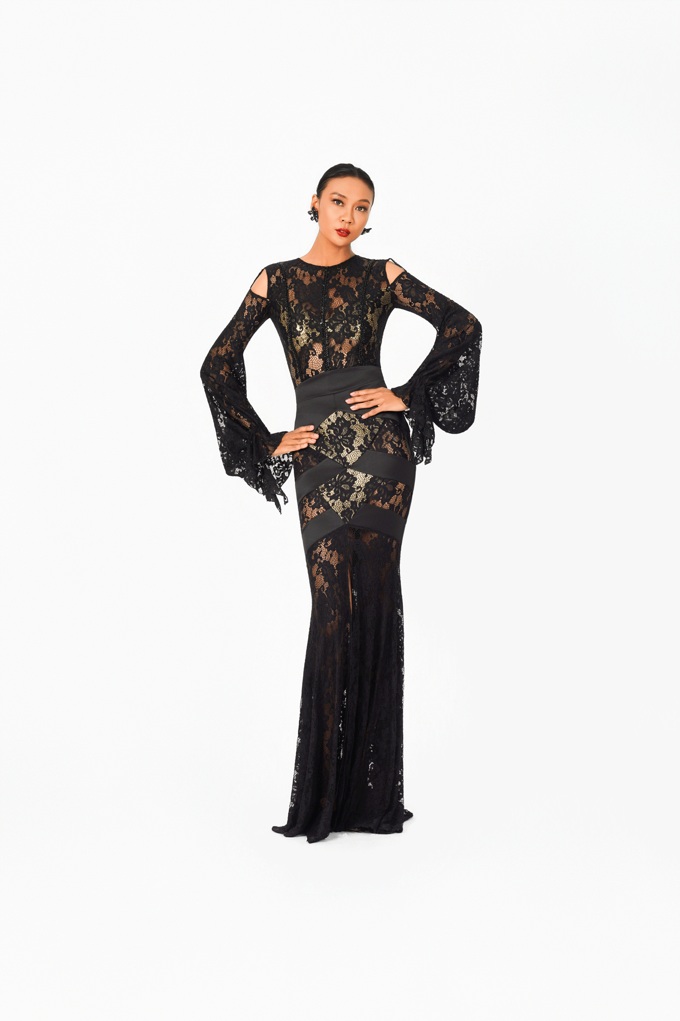 Lace Half-Mermaid Long Skirt