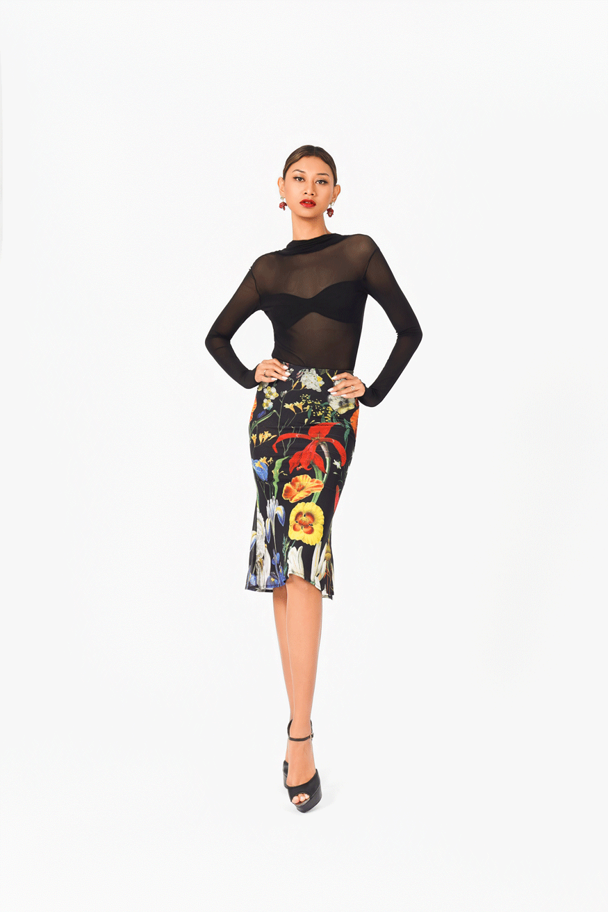 Floral Short Skirt