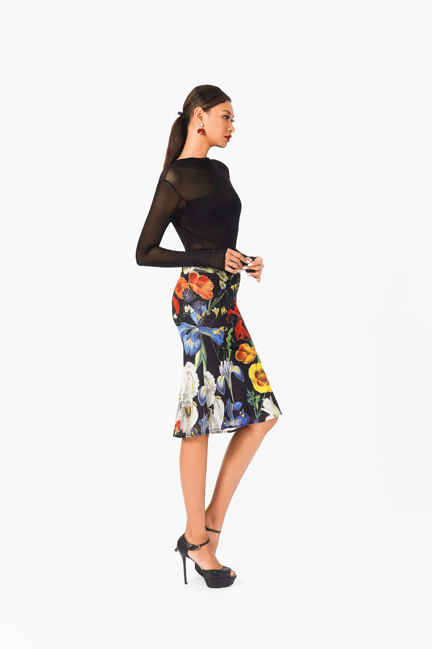 Floral Short Skirt