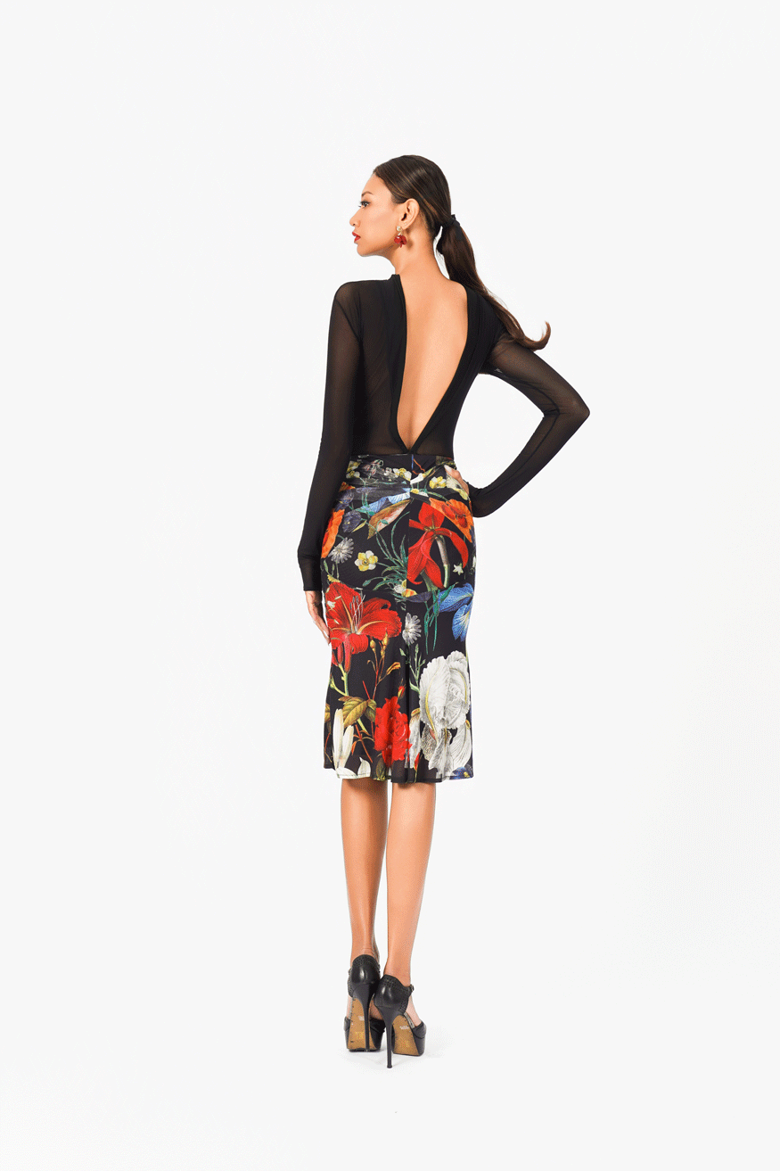 Floral Short Skirt