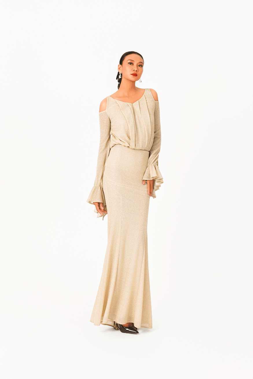 Shinning Chiffon Long Skirt