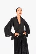 Long Sleeves Ruffles layer Shirt