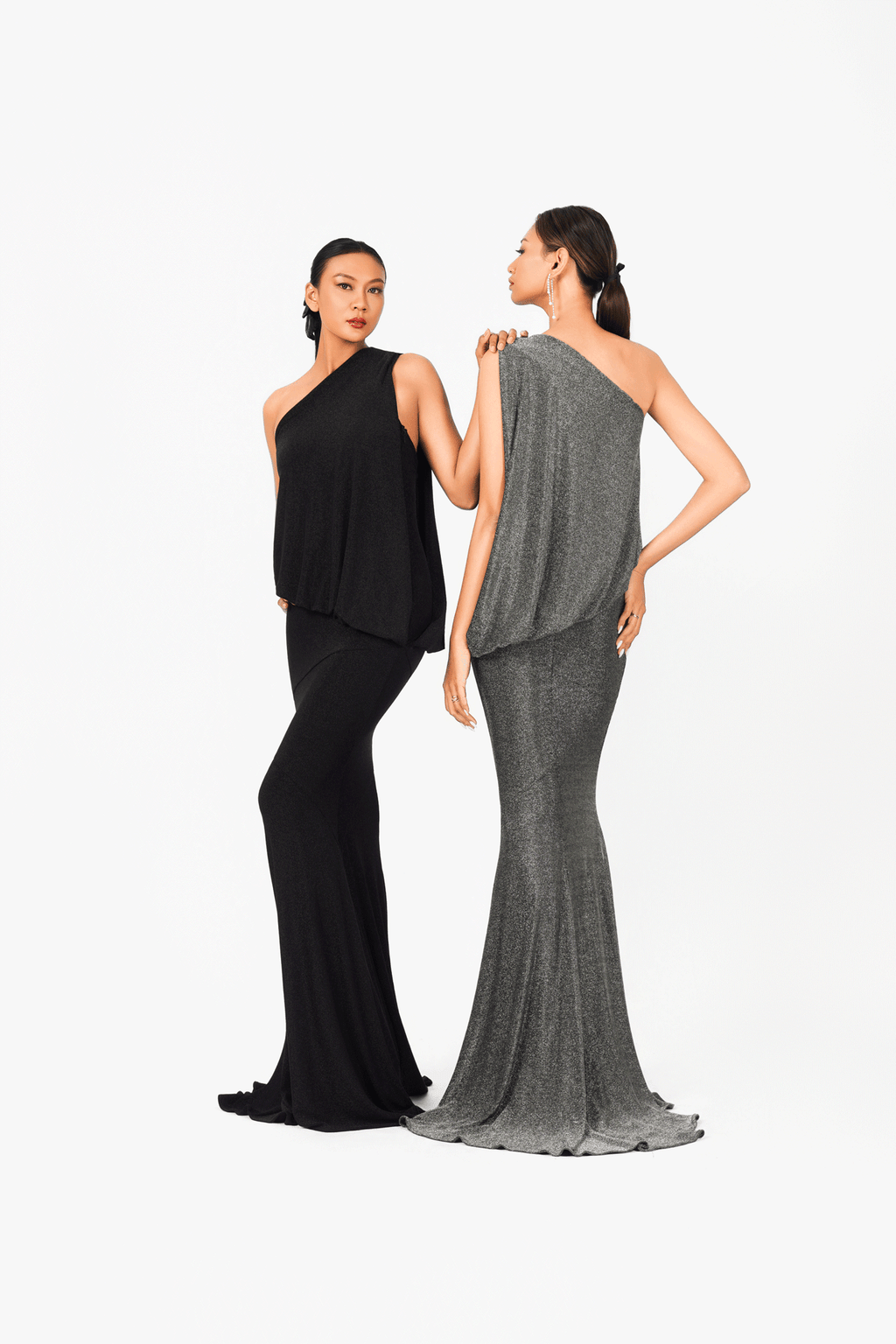 Asymmetric Sleeveless Evening Dress