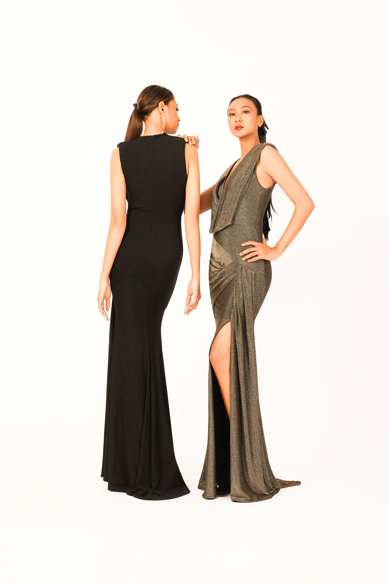 Sleeveless Slit Evening Dress