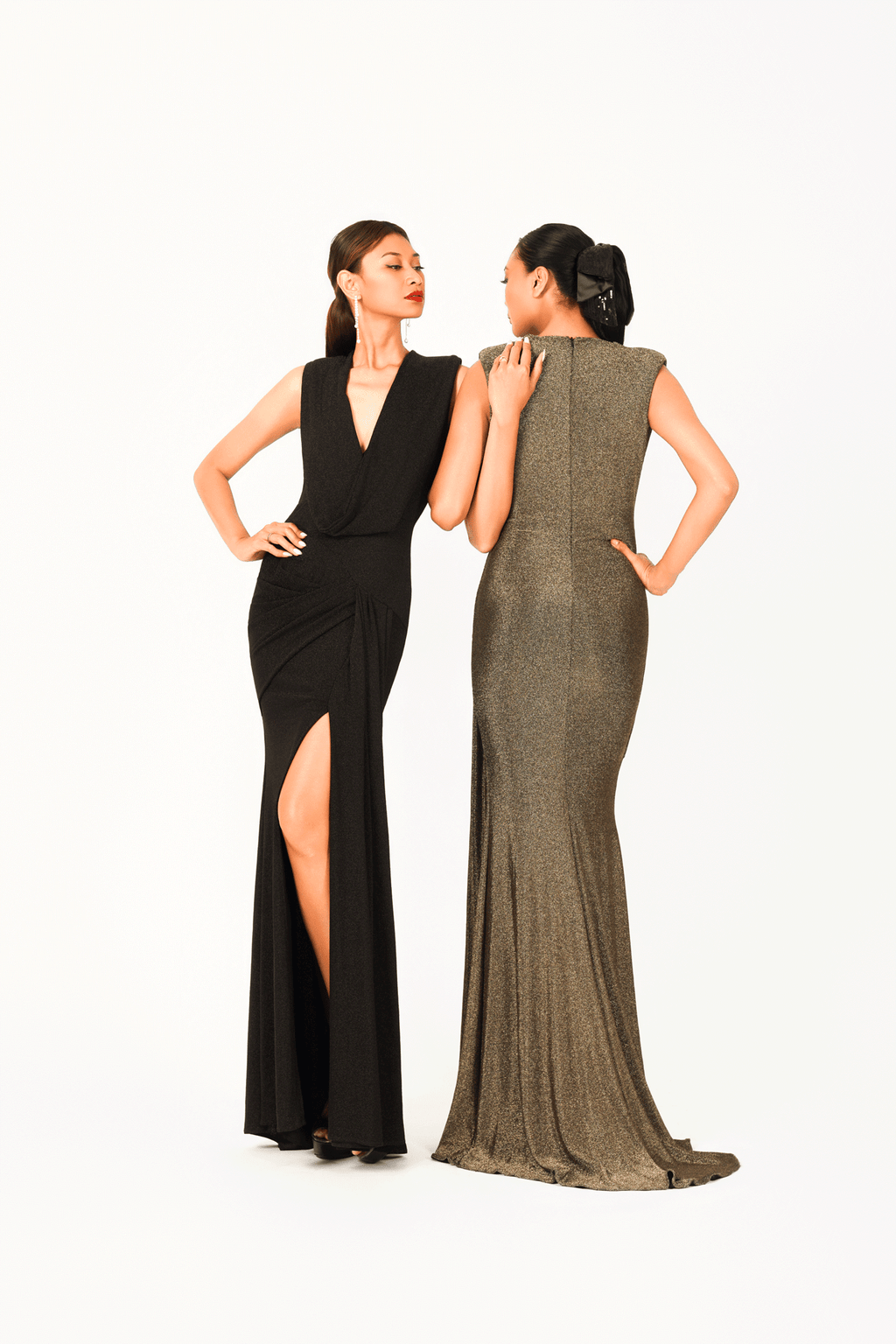 Sleeveless Slit Evening Dress