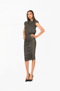 Cap Sleeves Cocktail Dress with Hat