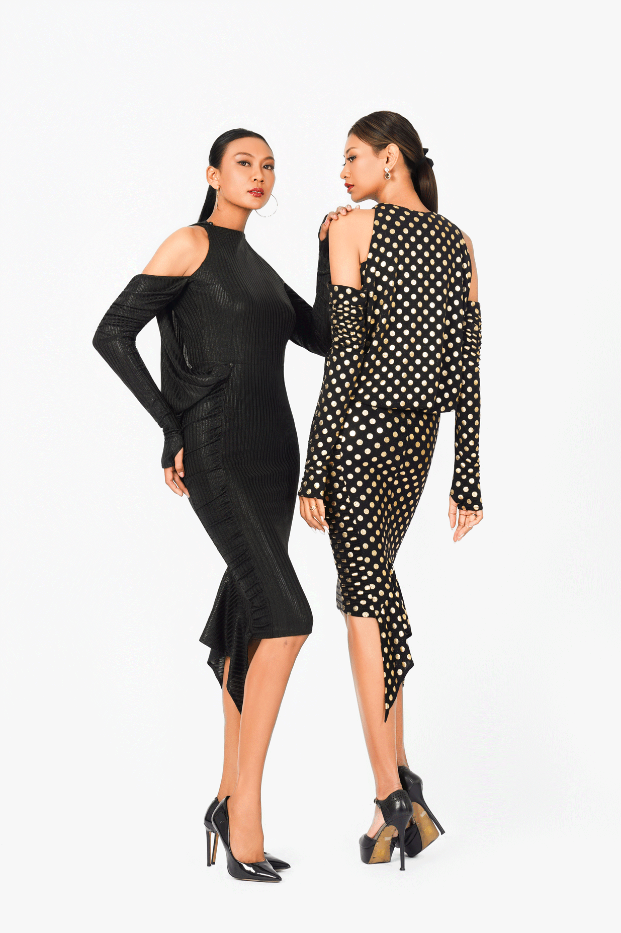 Changeable Off-Shoulder Cocktail Dress