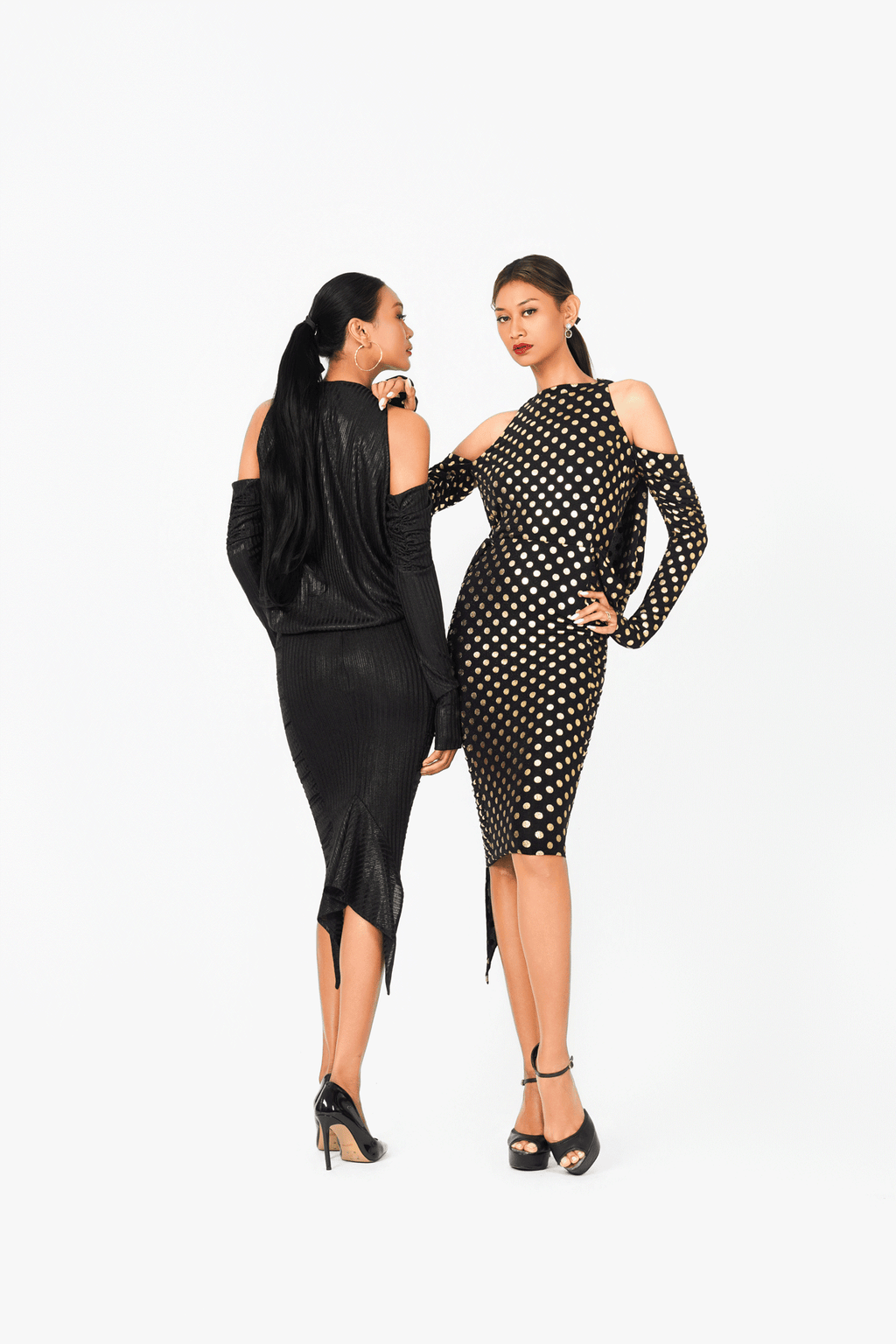 Changeable Off-Shoulder Cocktail Dress
