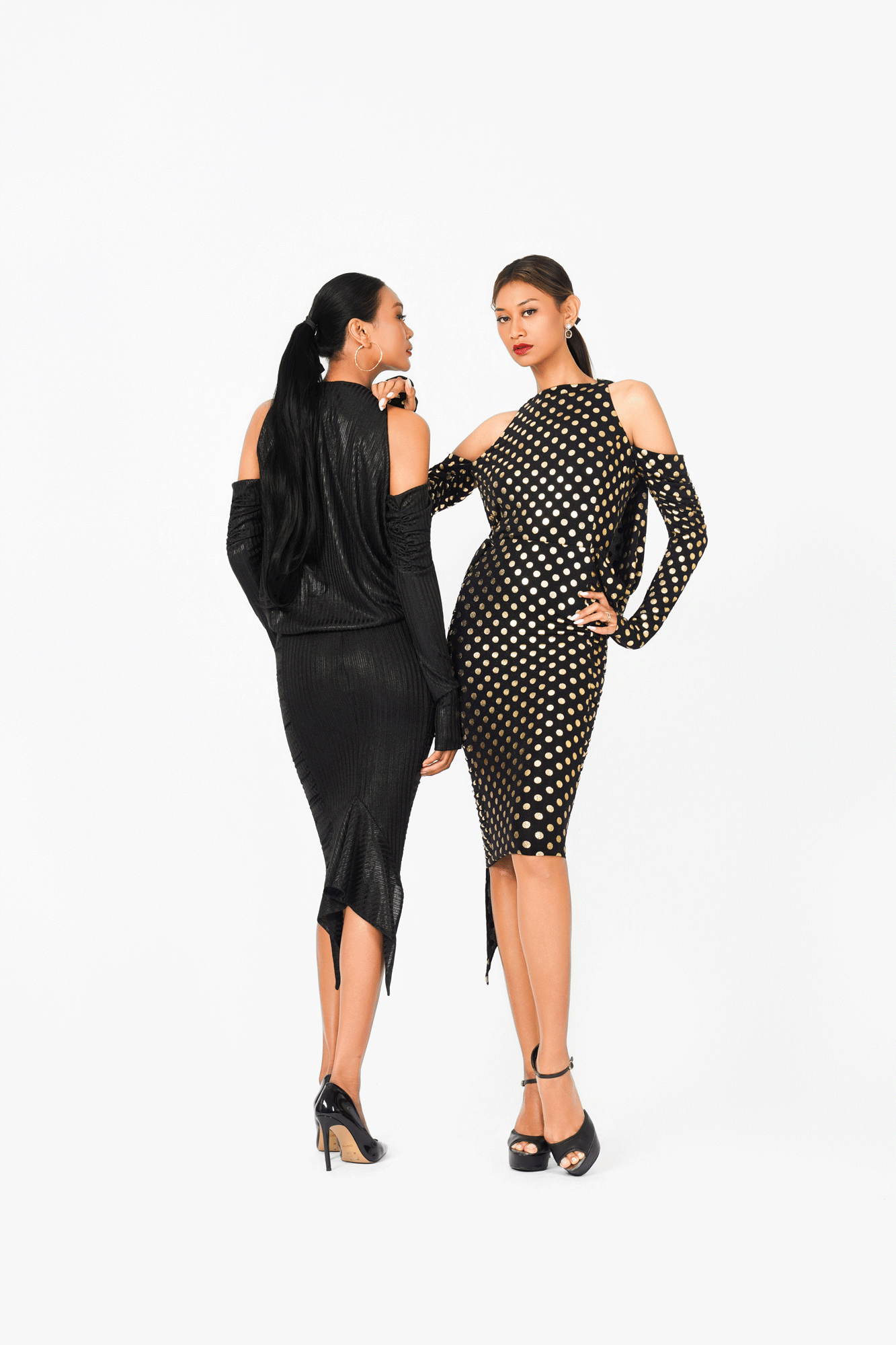 Changeable Off-Shoulder Cocktail Dress