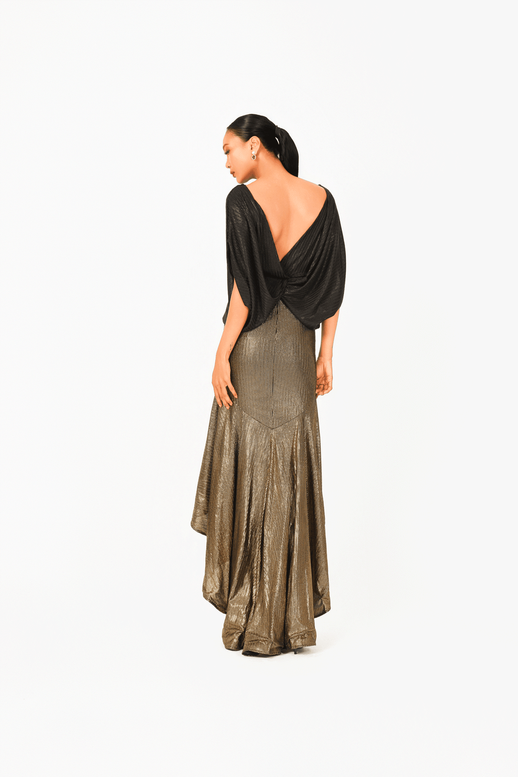 High Waist Ruffles Long Skirt