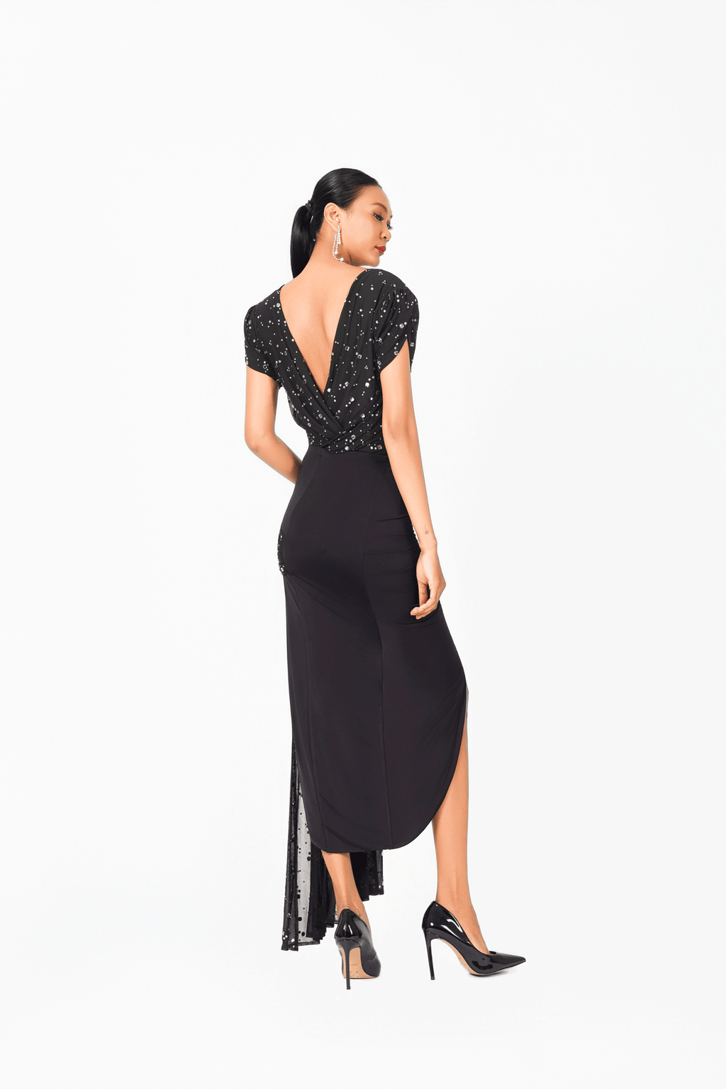 Deep-V Rainy Stone Bodysuit