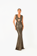 Sleeveless Half Mermaid Evening Dress