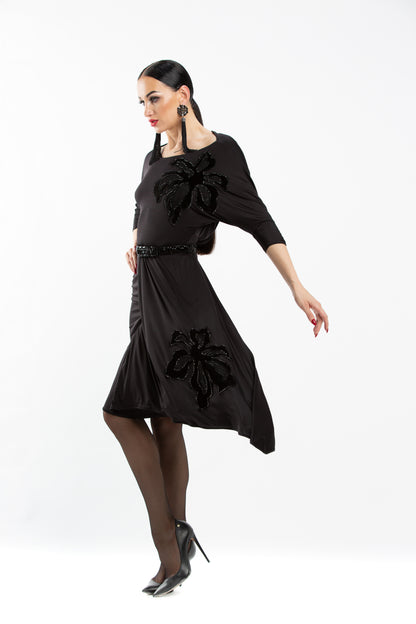 Beaded Boat Neck Top