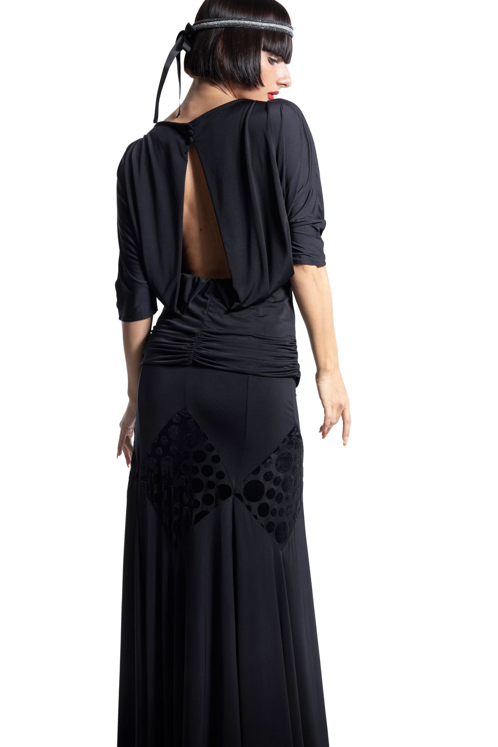 Rhombus Pattern Long Skirt