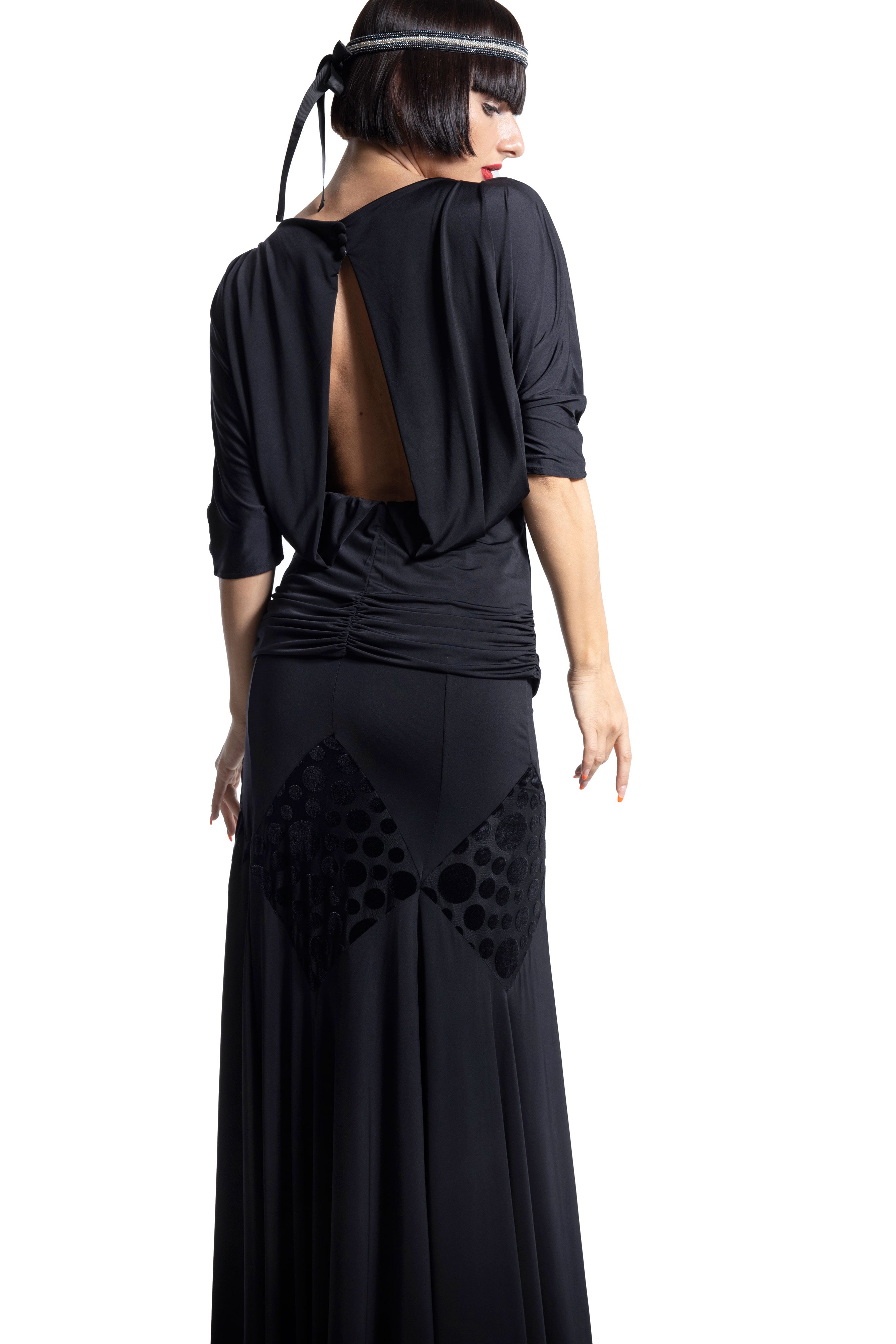Rhombus Pattern Long Skirt