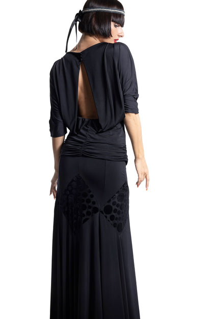 Rhombus Pattern Long Skirt