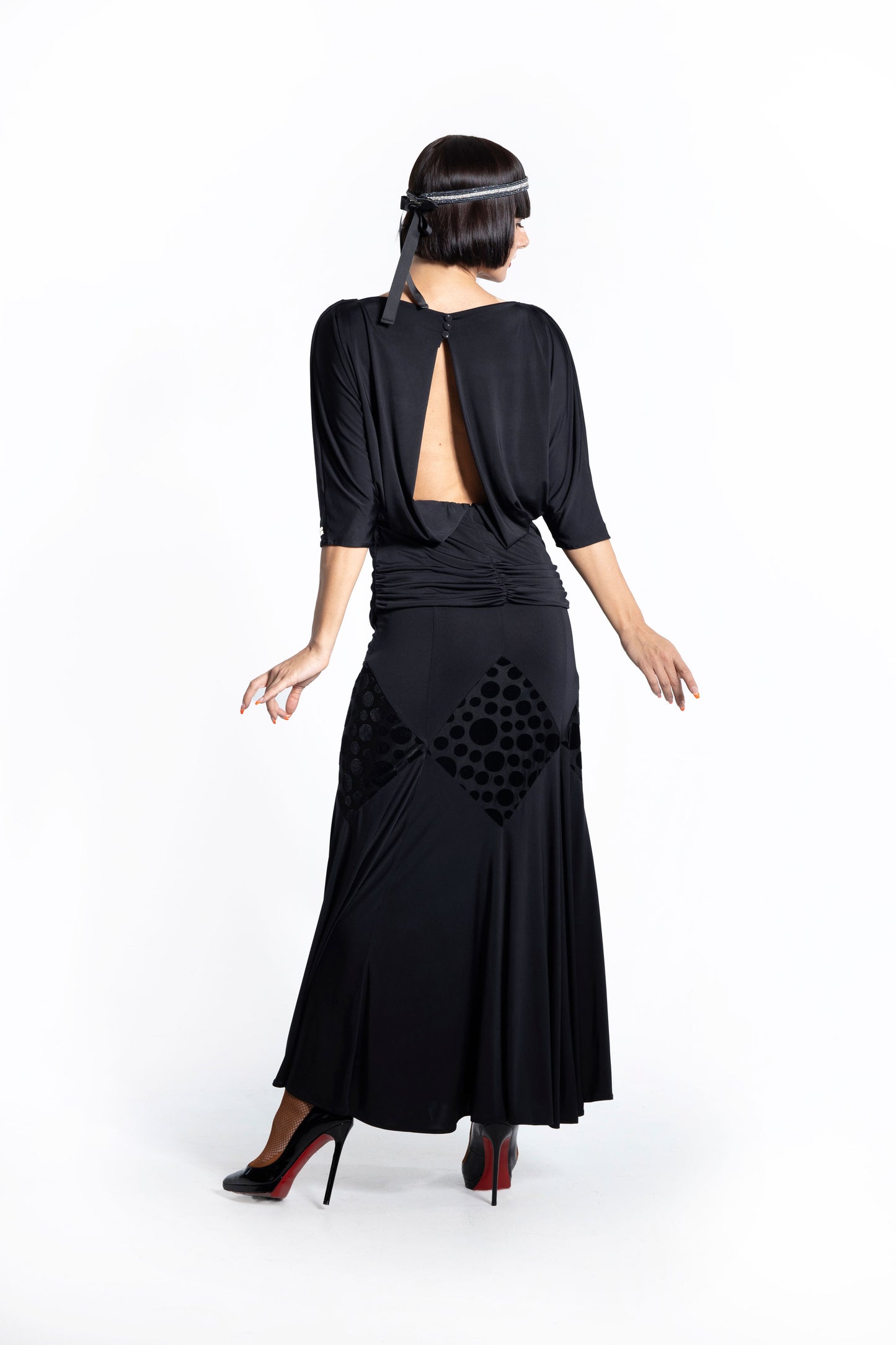 Bat Wing Sleeves Pleated Top