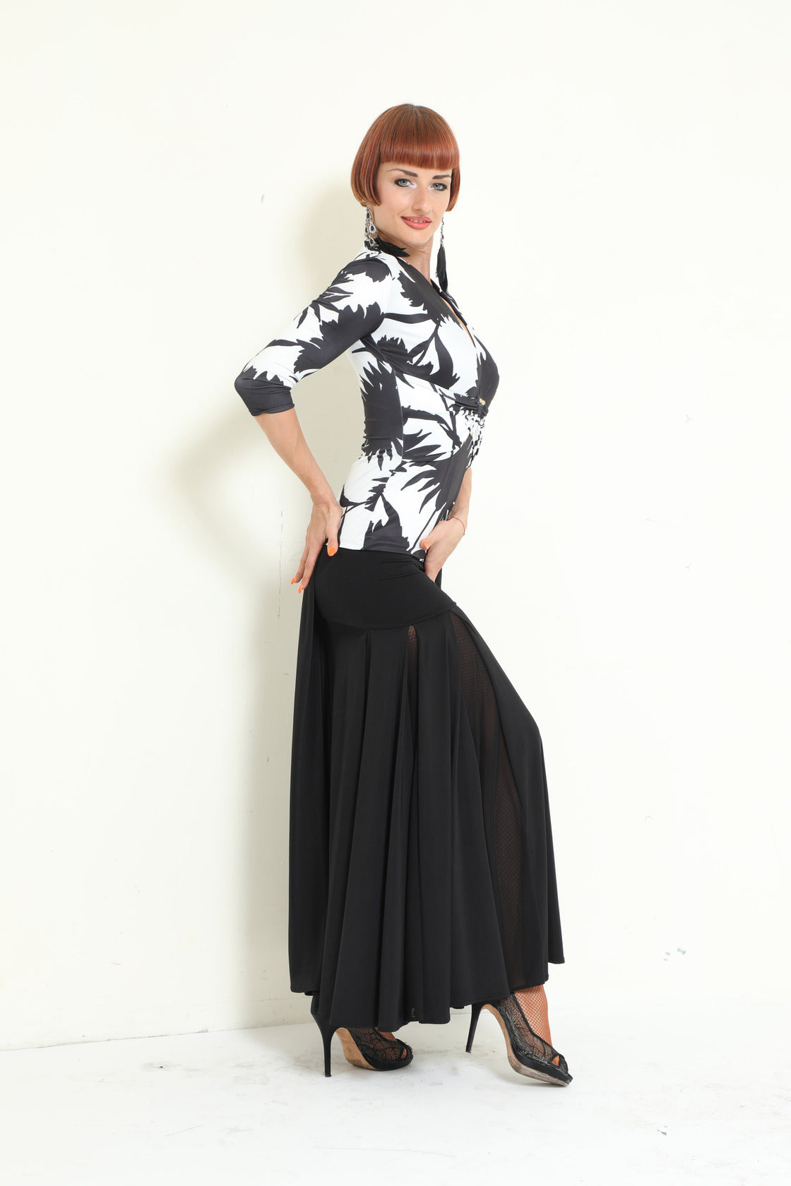 Box Pleated Long Skirt