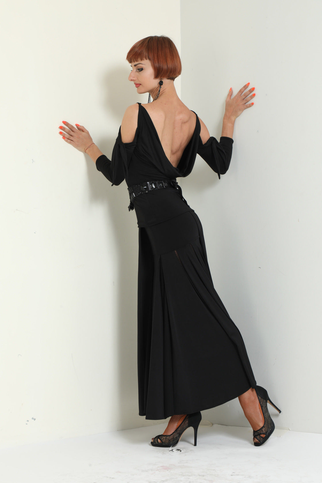 Box Pleated Long Skirt