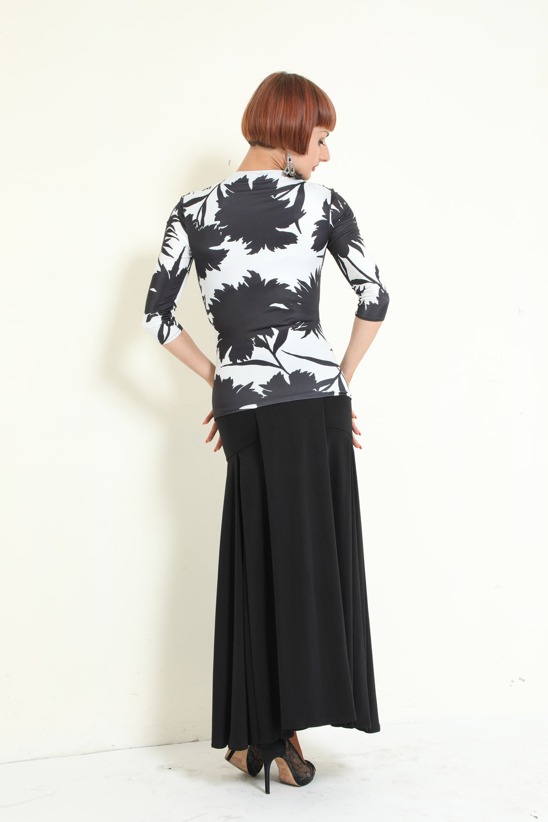 Box Pleated Long Skirt