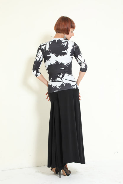 Box Pleated Long Skirt