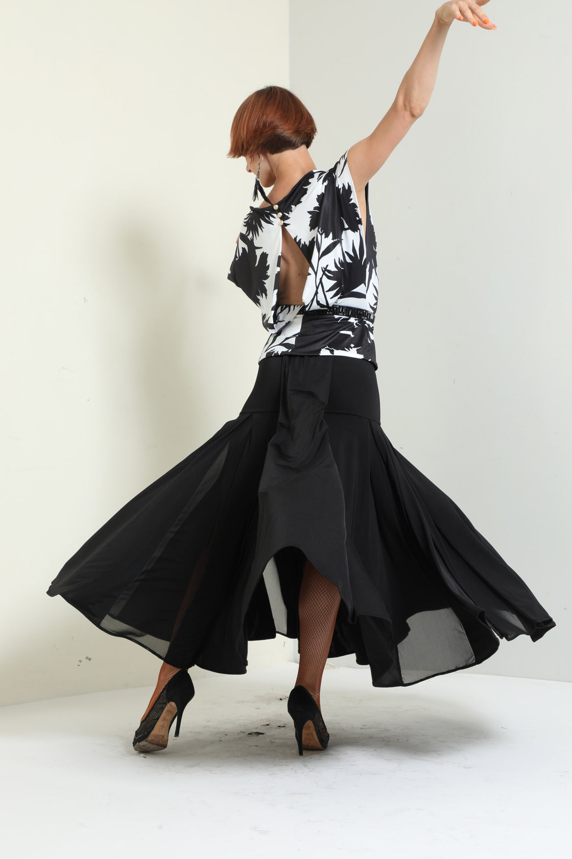 Box Pleated Long Skirt