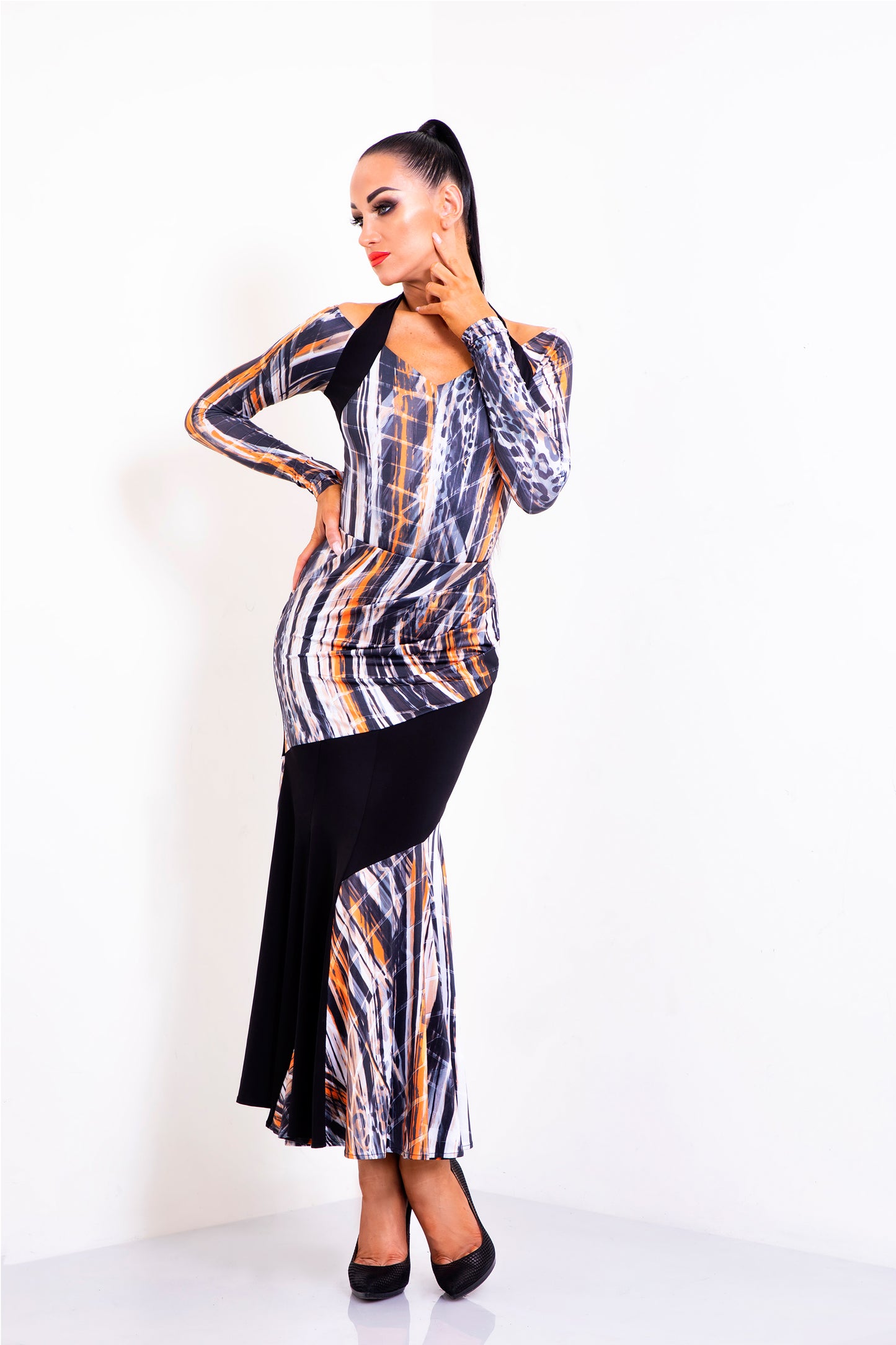 Asymmetric Long Skirt