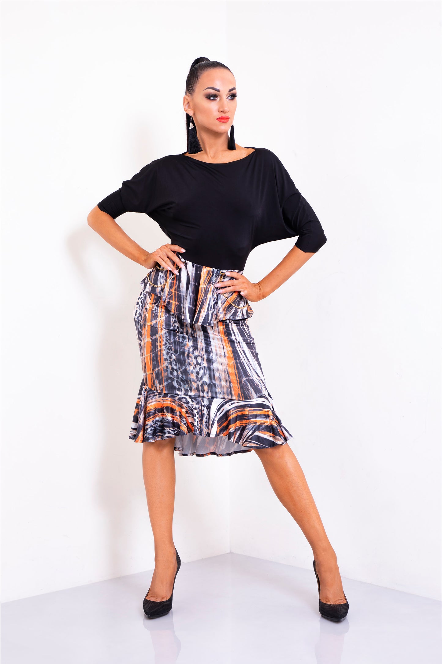 Boat Neck Short Dress